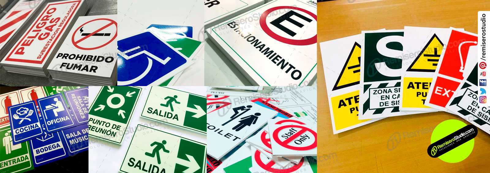 Señalética de seguridad en vinil con PVC Celtex