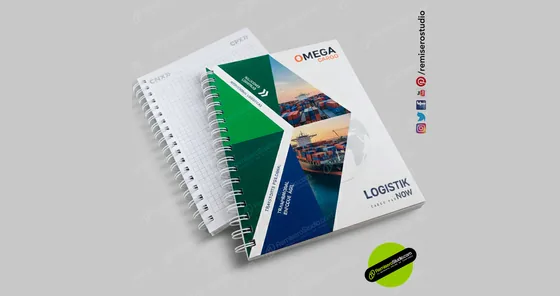 Cuaderno corporativo personalizado con el logo de la empresa