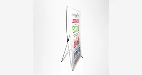 Parante araña X-Banner de 1.20 × 2.00 metros