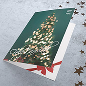 Tarjeta arbol de navidad con luces - Tarjetas Navideñas para empresas -  Navidad 2023
