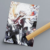 Impresión de Posters Anime - One Piece: monkey d luffy gear 5, impreso en fino papel trisol 135 gramos (tipo couche)