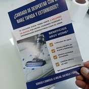Flyers impresíon offset de volantes medida A5 full color en papel couche premium 150 gr - cliente ARUY