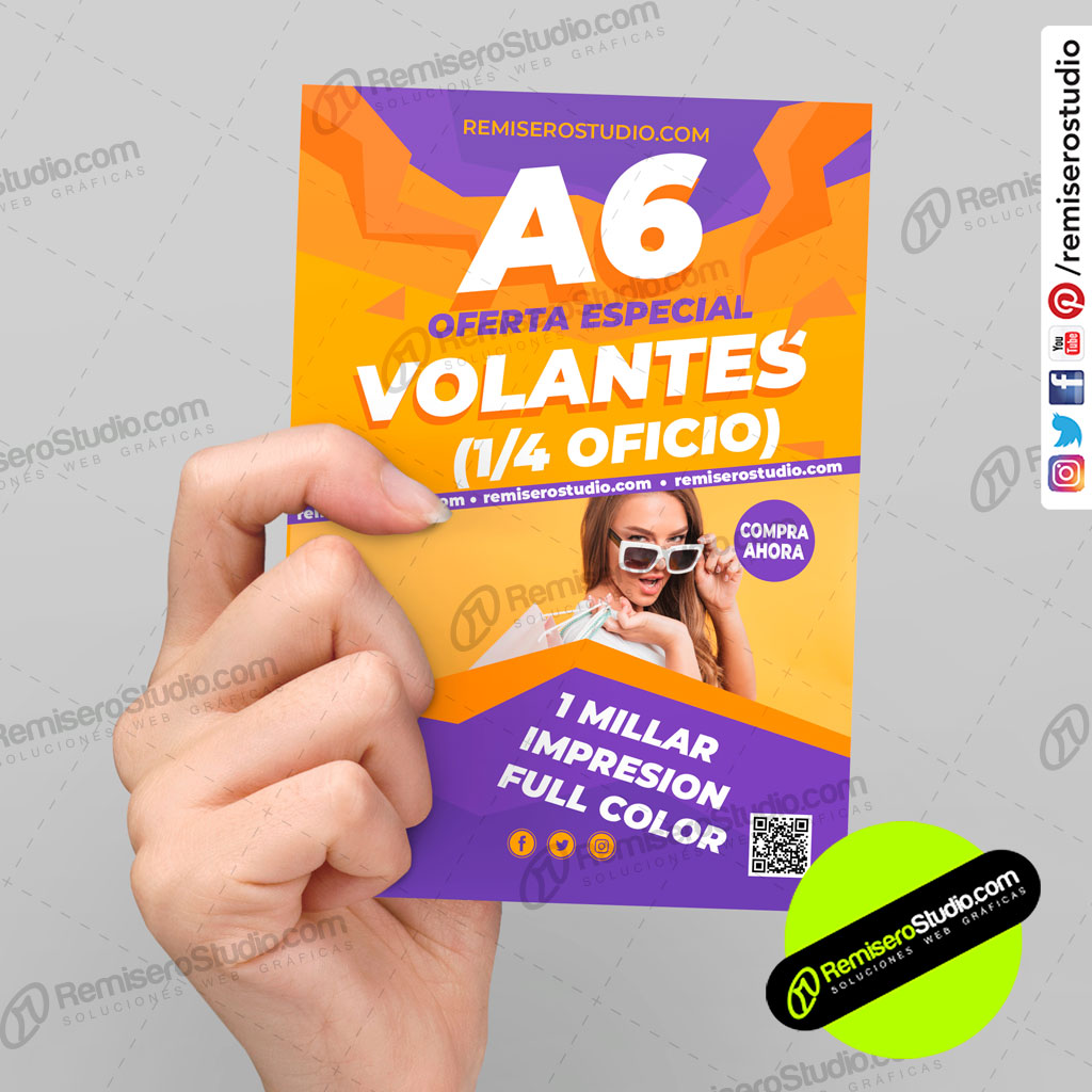 Competitivo termómetro provocar Volantes Publicitarios: Flyers Full Color | Imprenta en Lima Perú |  Imprenta Online | RemiseroStudio.com