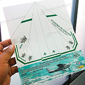 Impresión volante couche 150 gramos cliente adf airways