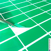 Etiquetas adhesivas ploteo corte vinil verde 40 x 20 mm