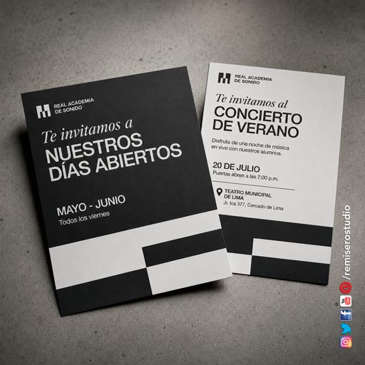 Opalina — invitaciones corporativas RemiseroStudio