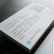 Tarjetas personales ecologicas impresas en cartulina reciclada anice 250 gramos cliente mkm
