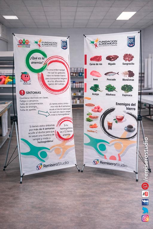 Parante Araña X-Banner — Fundación Ajinomoto
