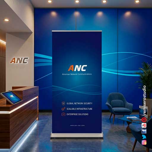 Roll Screen Base Ancha 2x1 impreso cliente ANC